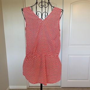 Ann Taylor Geometric Sleeveless Top